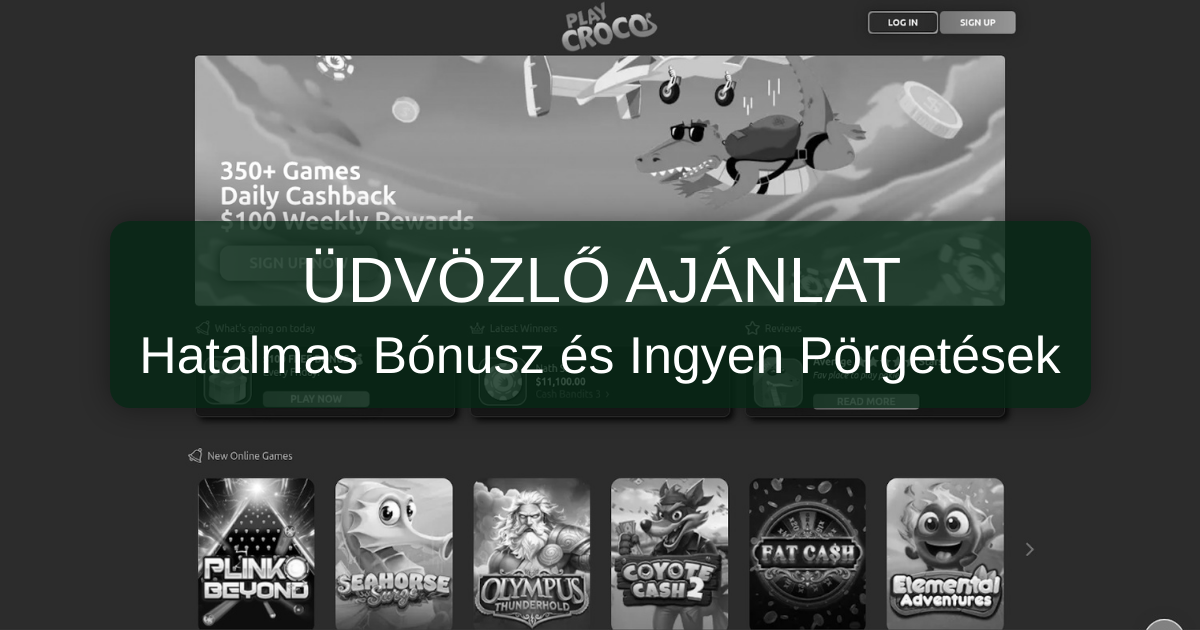 PlayCroco Casino welcome bonus